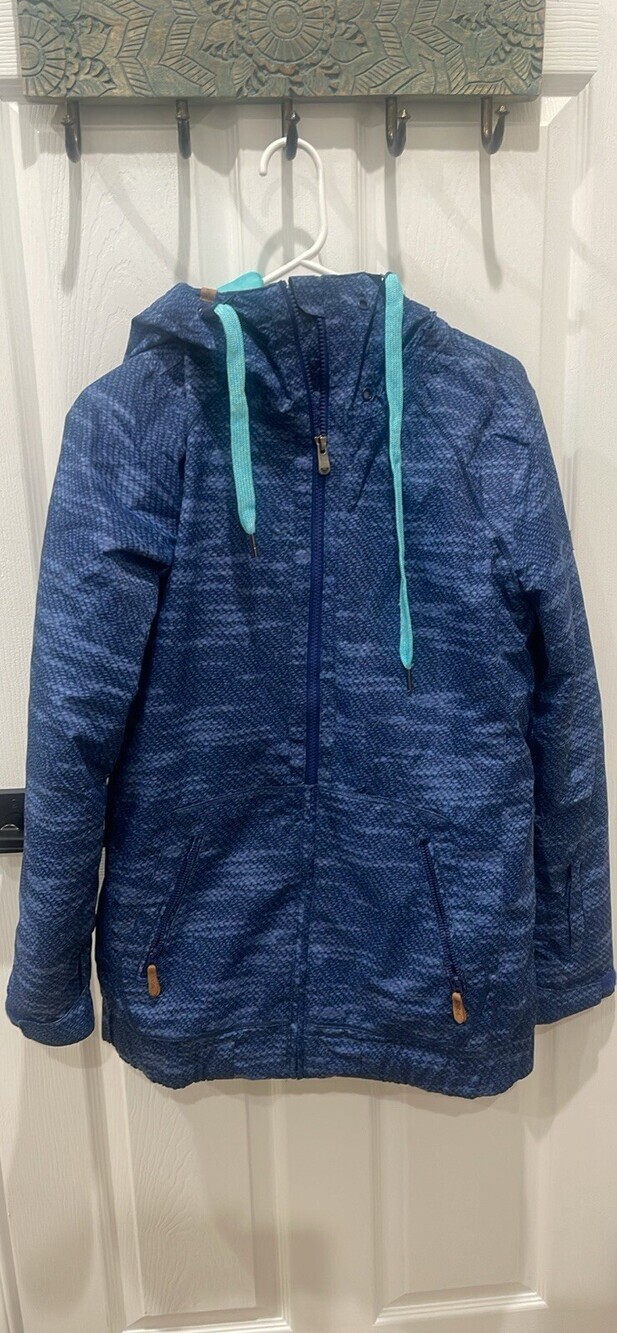 Roxy Snowboard Ski Winter Coat Jacket Insulated 10k Women’s Medium Blue Hooded